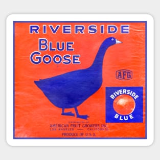 Blue Goose crate label,1940 Sticker